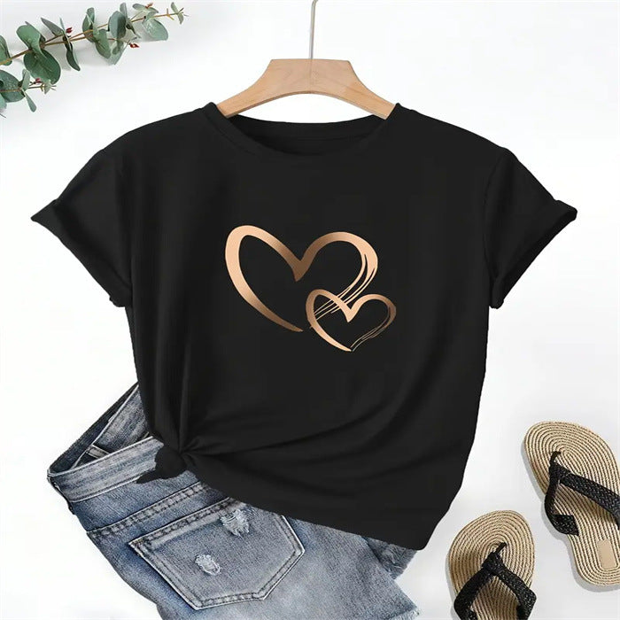 Women's Summer T-shirt Printing Fashion Casual