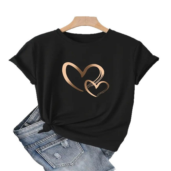 Women's Summer T-shirt Printing Fashion Casual